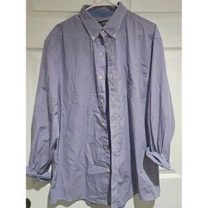 Chaps Shirt Mens XL Purple Long Sleeve Button Up Easy Care
